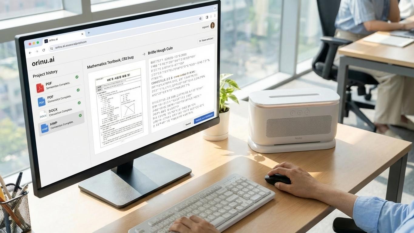 orinu.ai — AI Braille Platform