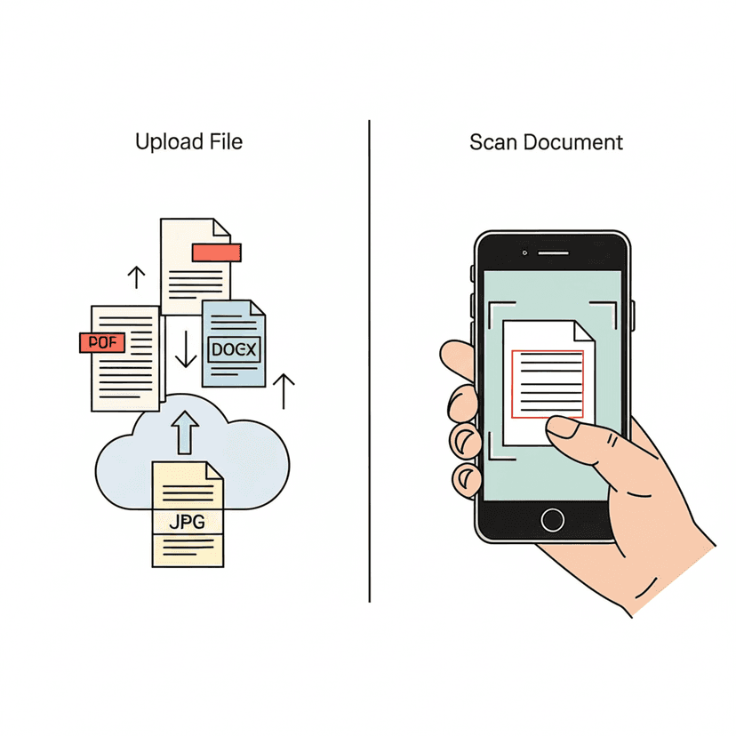 (Step 1) Upload & Scan